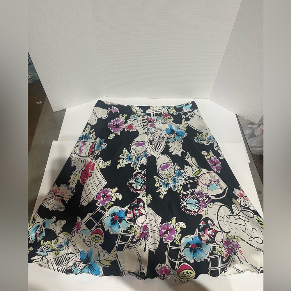 Valerie Stevens silk print skirt woman’s size 16